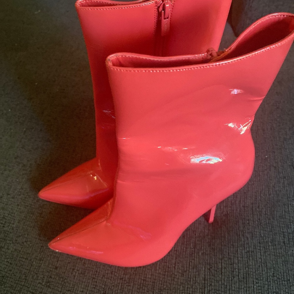 Pink Calvin Klein Stiletto Boots Size 9